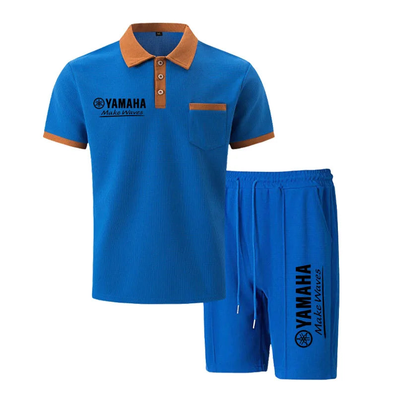 Yamaha Men's Multi-Color Waffle Knit Short Sleeve