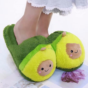 Stuffed Avocado Fruit Slippers for Women