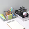 Metal Four-Grid Pen Holder for Office Use