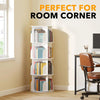 4-Tier Rotating Bookshelf Tower