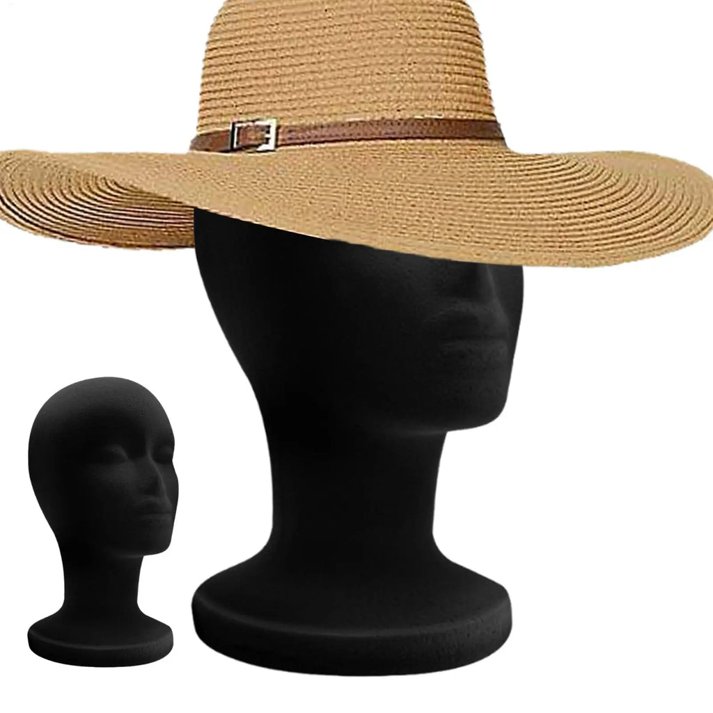 NEW 1pcs Mannequin Head Foam Black Velvet Mannequin
