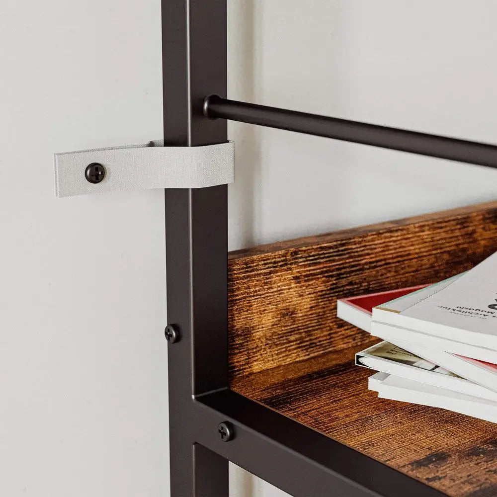 Industrial Bookshelves and Bookcases, Ladder Shelf 5 Tiers