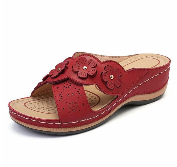 Vintage Floral Flat Casual Beach Sandals