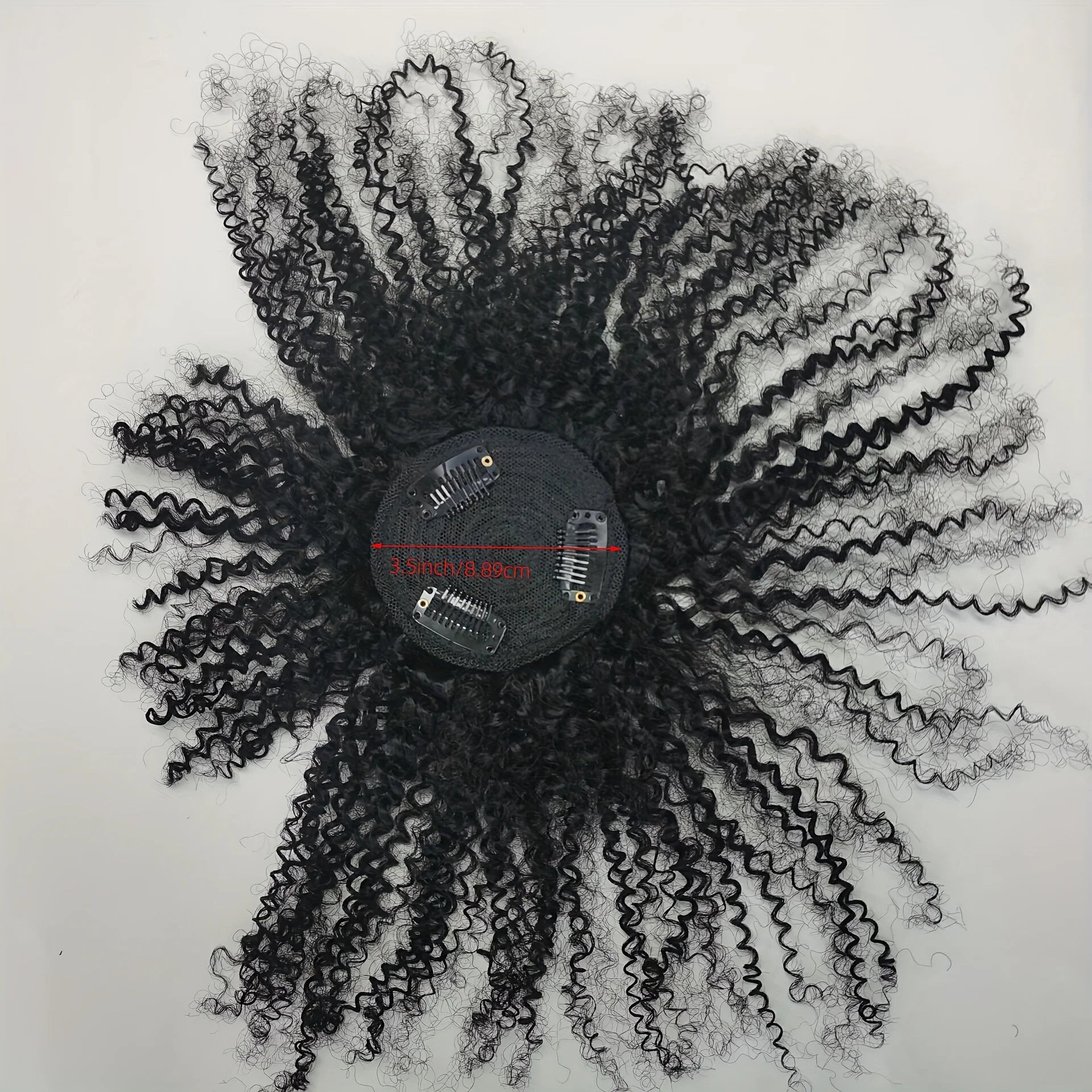 Hair Clip with Bangs-Topper Hair Clip with Bangs Featuring Wispy Styles