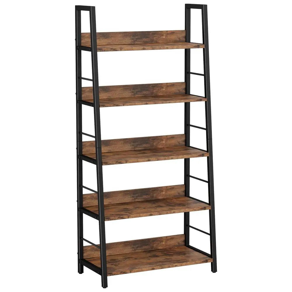 Industrial Bookshelves and Bookcases, Ladder Shelf 5 Tiers