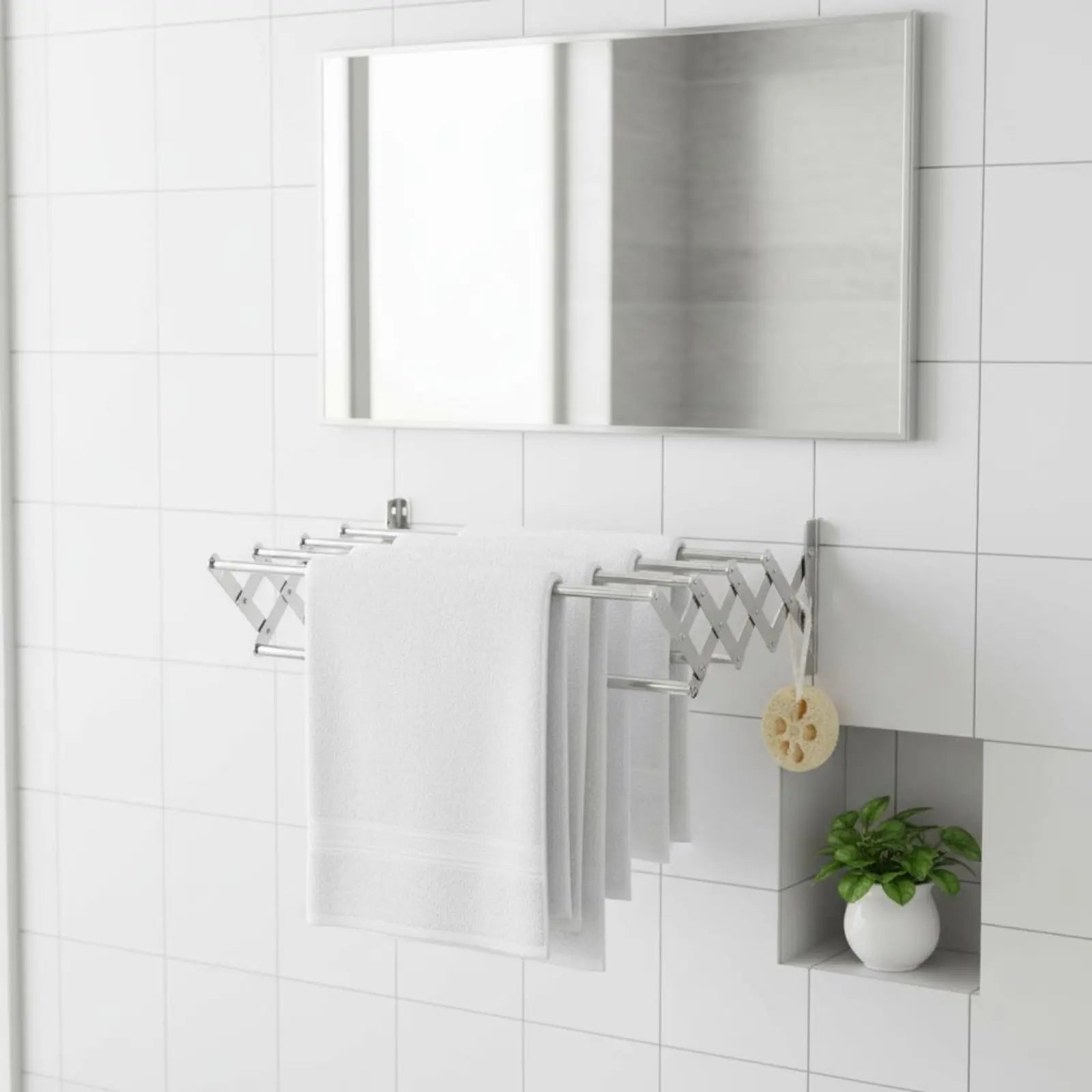 Retractable Towel Rack Multifunctional Stainless Steel