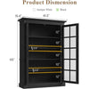 Tall Display Cabinet with Adjustable Shelves
