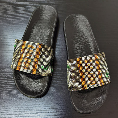 Fashionable Sandals with Diamond Detail
