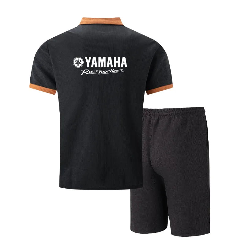Yamaha Men's Multi-Color Waffle Knit Short Sleeve