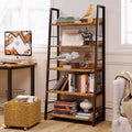 Industrial Bookshelves and Bookcases, Ladder Shelf 5 Tiers