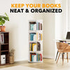 4-Tier Rotating Bookshelf Tower