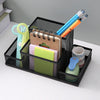 Metal Four-Grid Pen Holder for Office Use