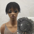 Hair Clip with Bangs-Topper Hair Clip with Bangs Featuring Wispy Styles