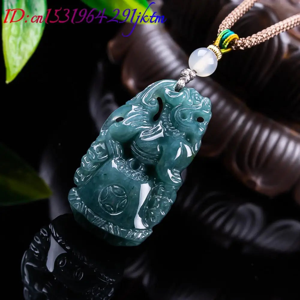 Burmese Jadeite Pixiu Pendant