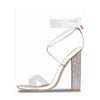 High-heeled Sandals White