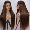 Chocolate Brown Straight Brazilian Wig