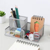 Metal Four-Grid Pen Holder for Office Use