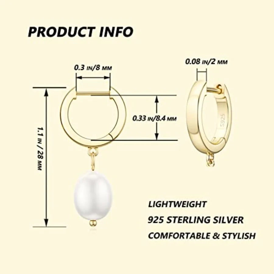 Quality Assurance SEVENWELL Sterling Silver Dangle Huggie Earring Stud