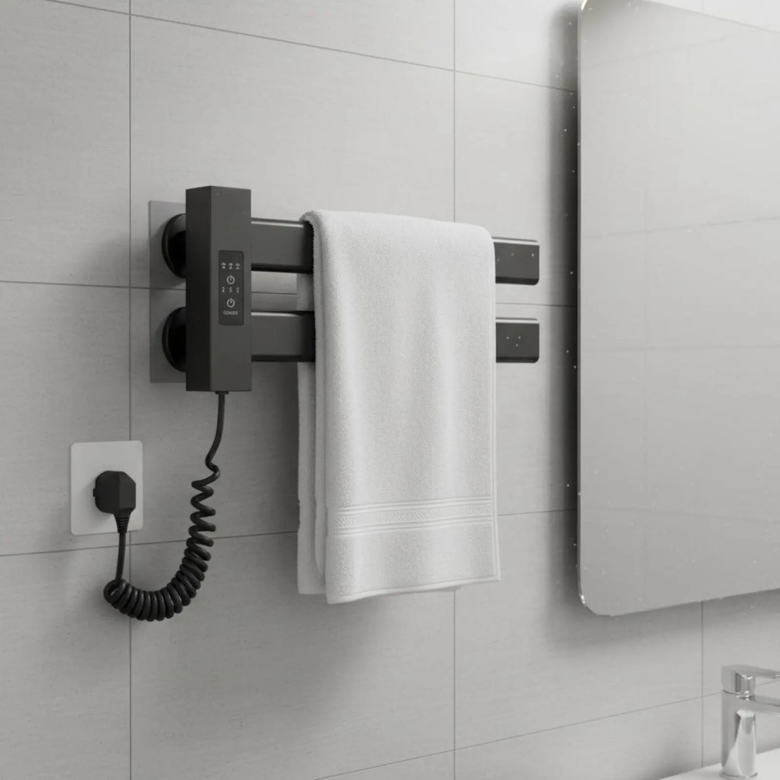 Smart Towel Heating Rack Quick Drying Electric Towel Warmer