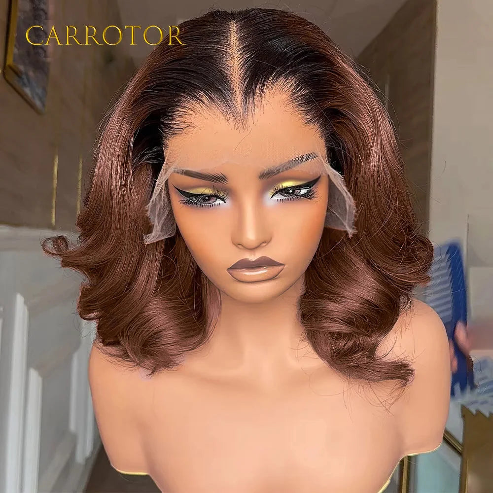 Lagos Hairline Wig 1b4 Ombre Colored 13x4 Invisible Lace Frontal Wig
