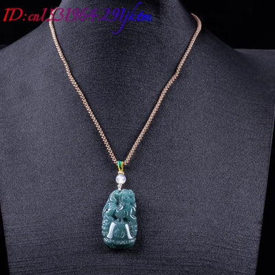Burmese Jadeite Pixiu Pendant