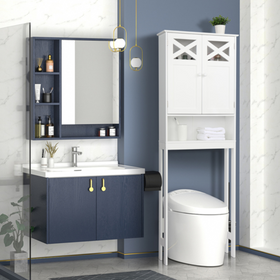 Double Door Fork Toilet Cabinet
