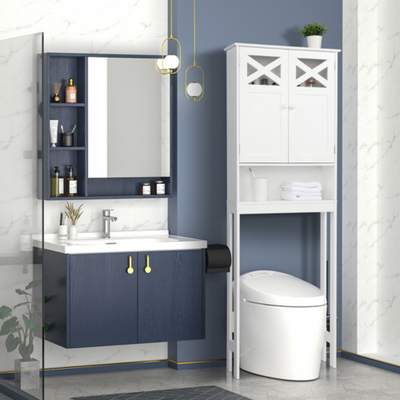 Double Door Fork Toilet Cabinet
