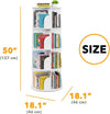 4-Tier Rotating Bookshelf Tower