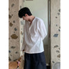 Men Henley Neck Long Sleeve T Shirt