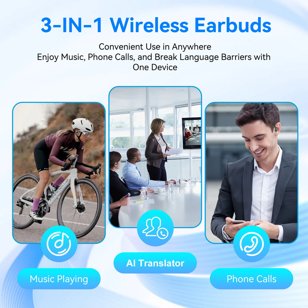 Ai Translator Earbud Device Real Time