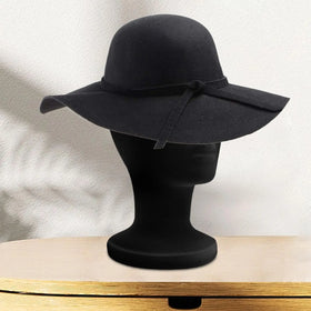 Black Velvet Mannequin Head