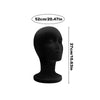 Black Velvet Mannequin Head