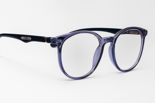 Elegant Transparent Round Glasses