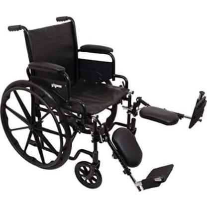 Propelling wheelchair with orthopedic footrest