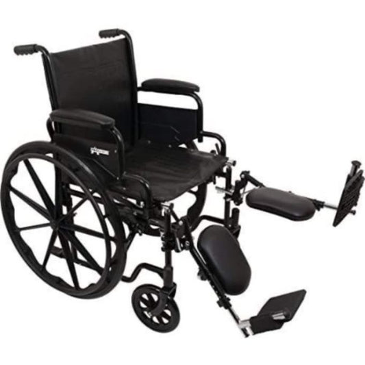 Propelling wheelchair with orthopedic footrest